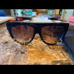 Celine Flattop Two-Tone Sunglasses